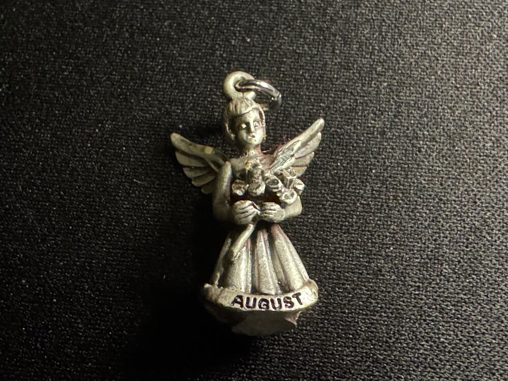 Vintage Creed Sterling August Angel Pendant